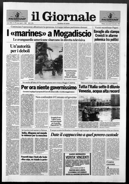 Il giornale : quotidiano del mattino